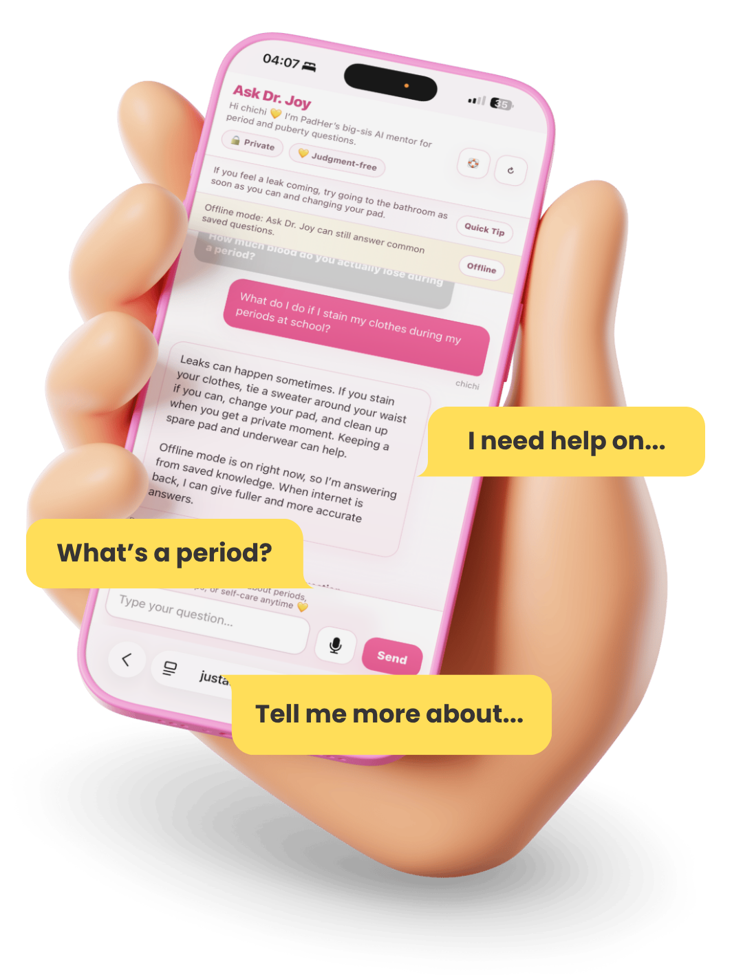 Ask Dr. Joy Works Offline