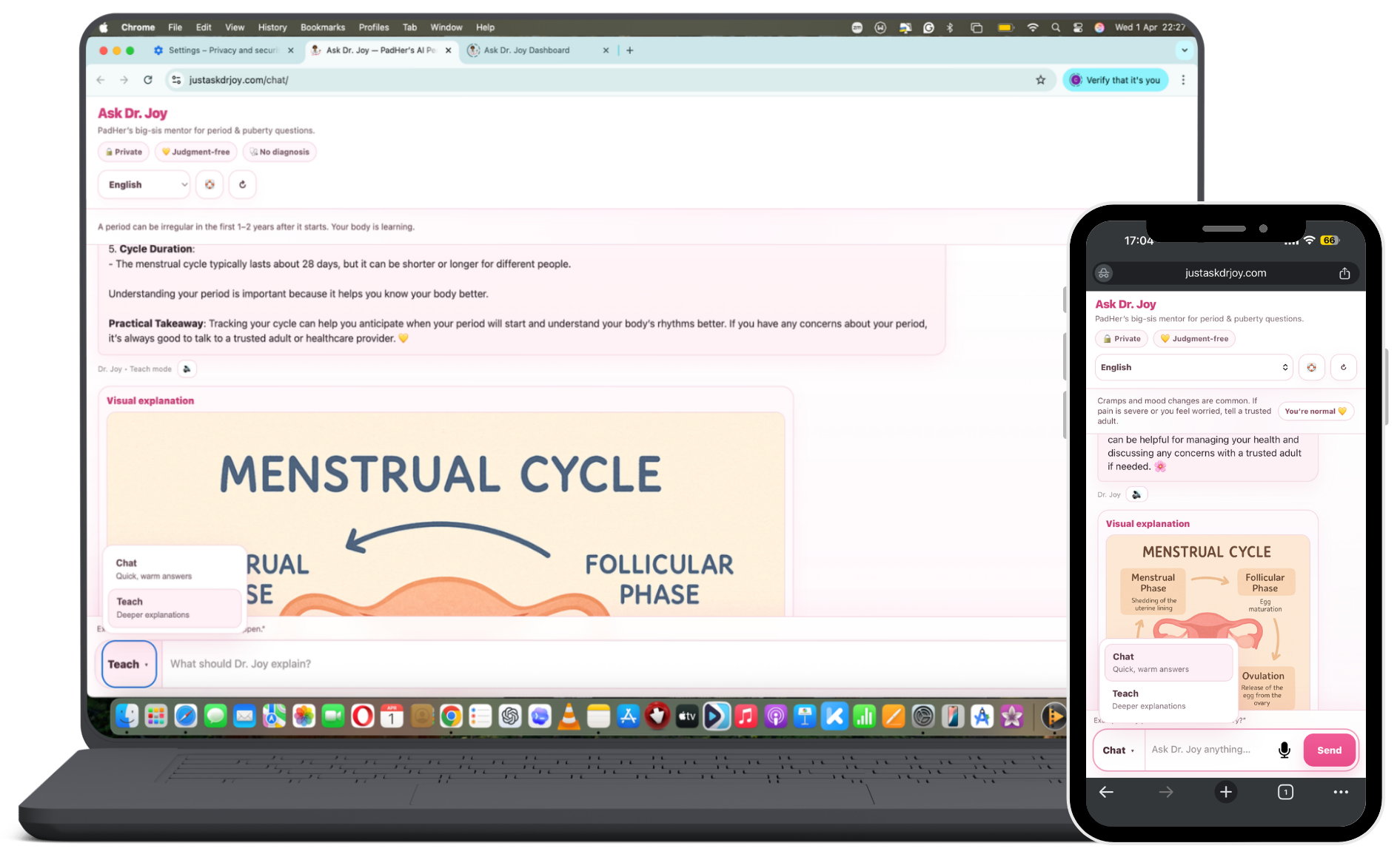 Ask Dr. Joy Teach mode